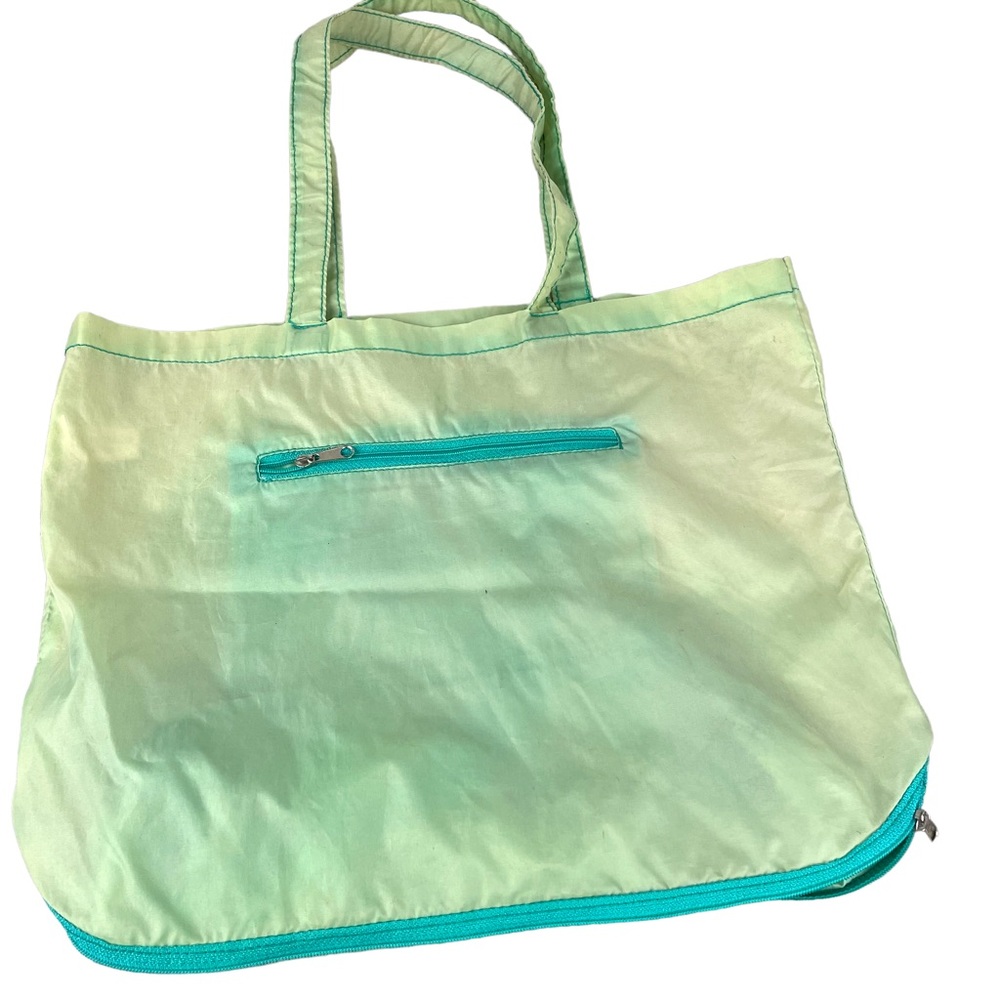 Reusable Expandable Shopping Bag Open Zipper for more room!